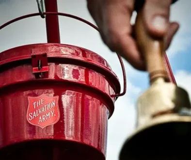 Salvation Army Christmas Kettle and bell