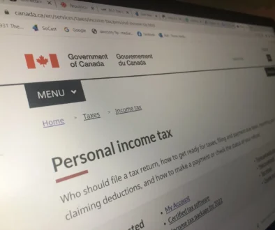 Canada Revenue Agency income tax website