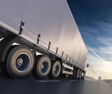 3D rendering of generic transportation concept at dawn