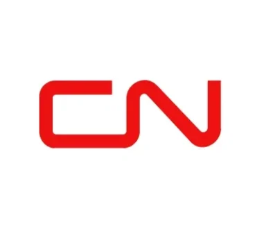 CN Logo on white back drop