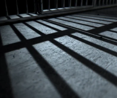 Jail Cell Bars Cast Shadows