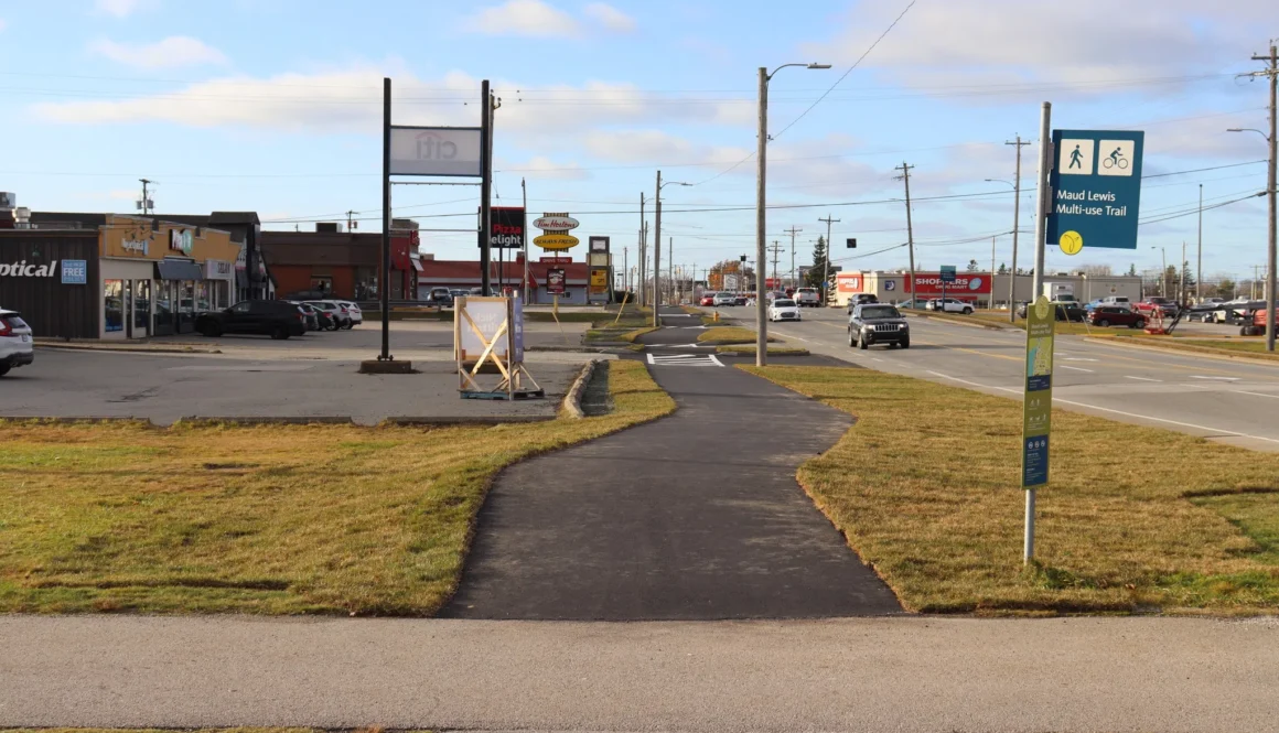town sidewalks
