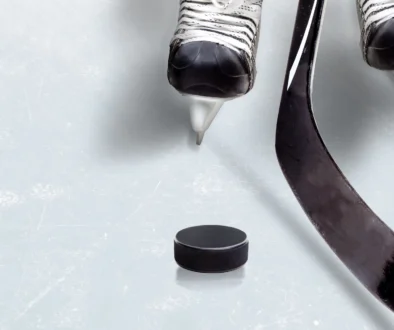 Ice Hockey Game With Copy Space