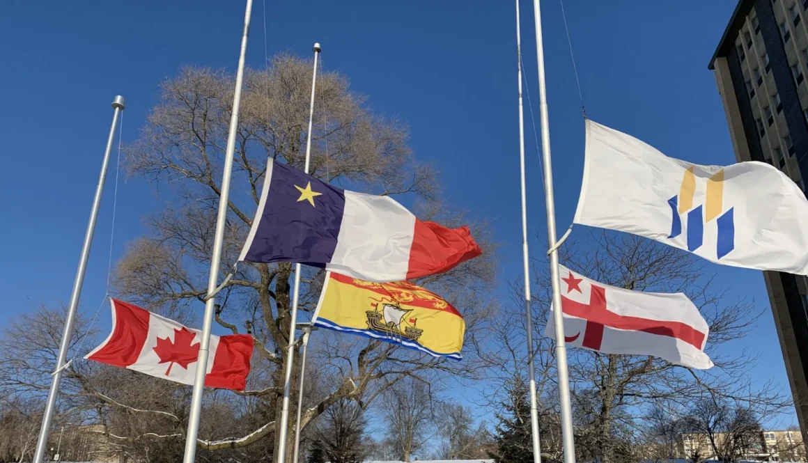 Flags at half-mast of UMoncton