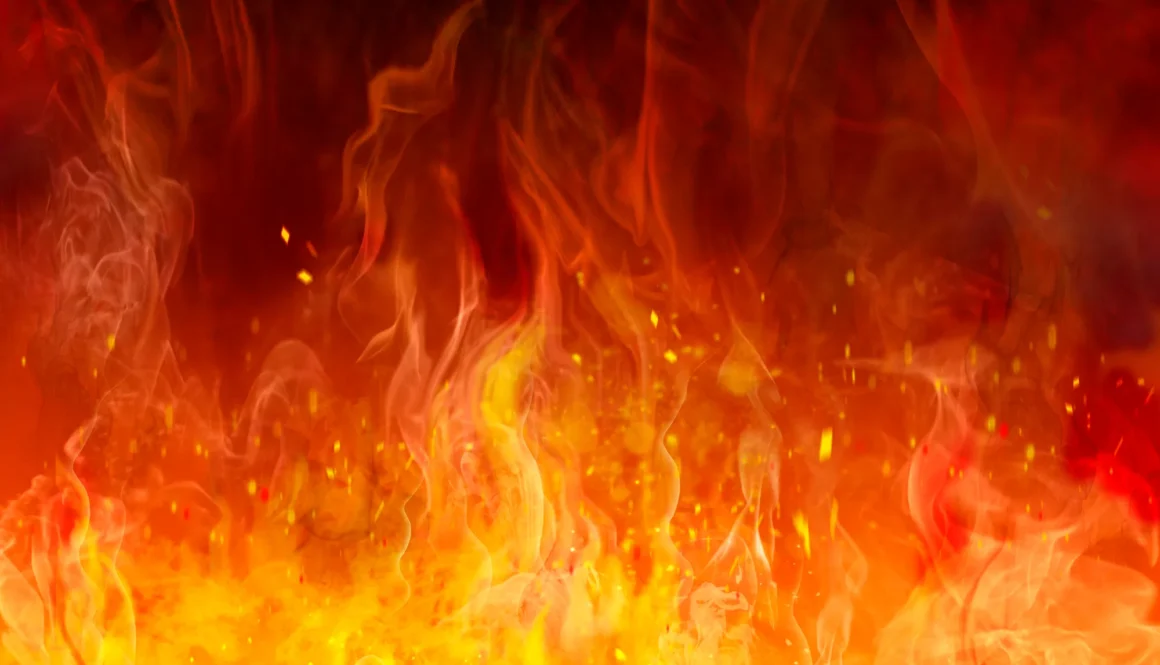 Fire flames close view background