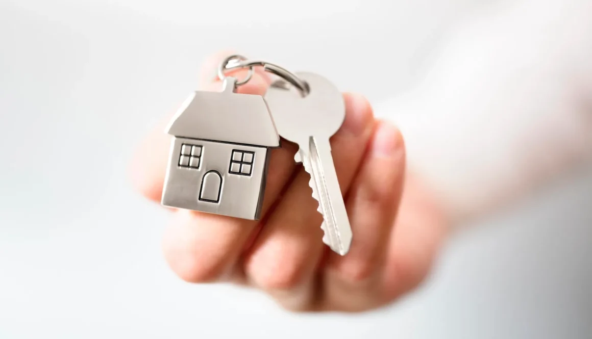 house keys on keychain