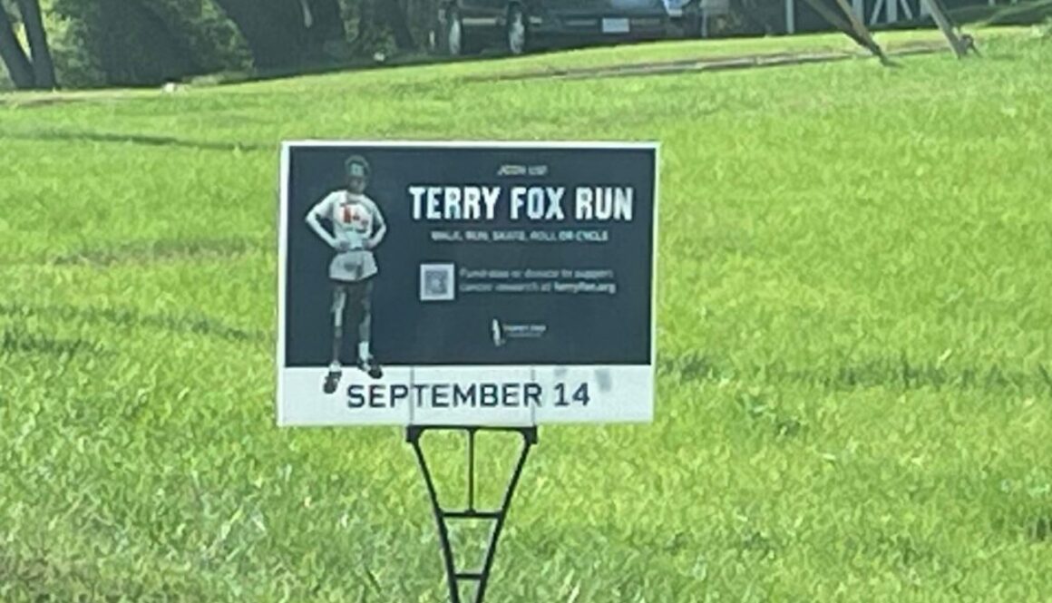 terry fox sign