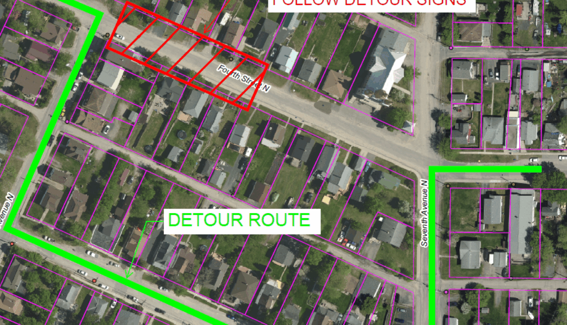 4th Street North detour