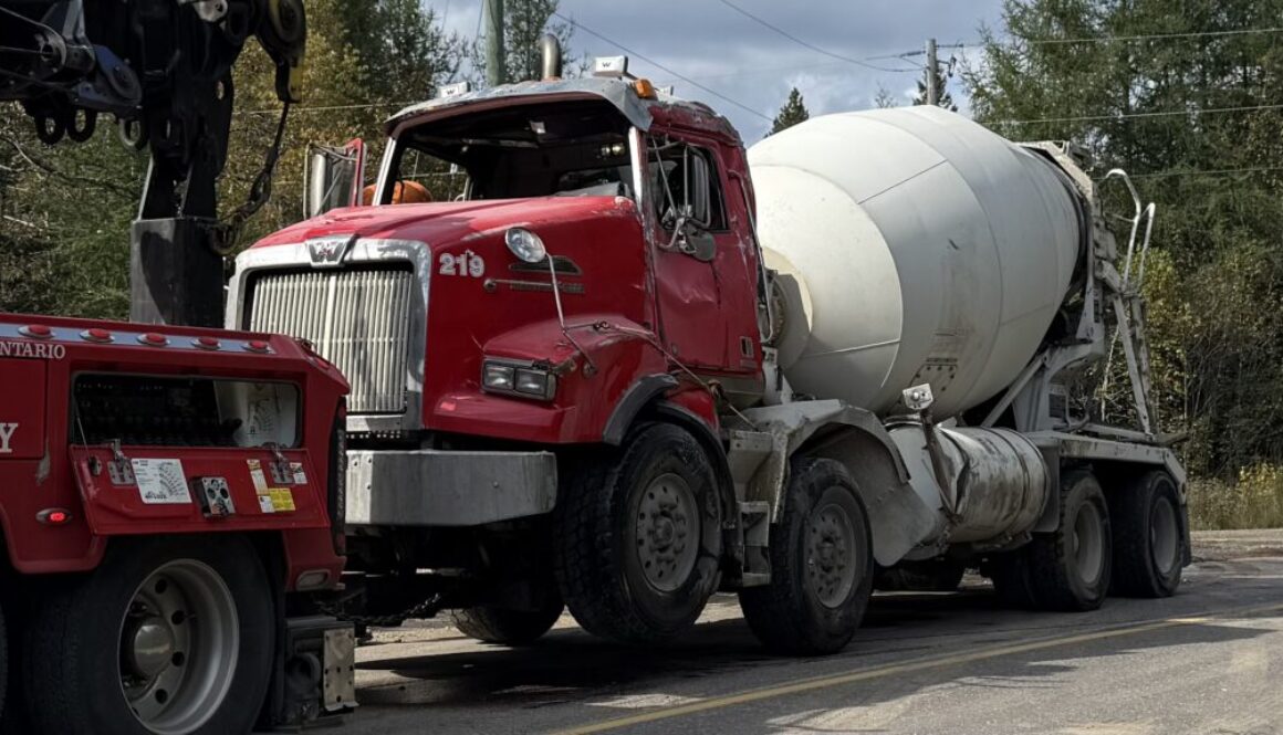 Towed cement truck