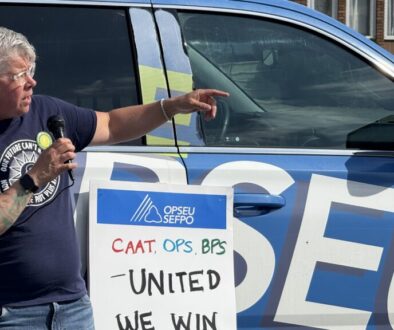 JP Hornick at OPSEU rally Sept 17