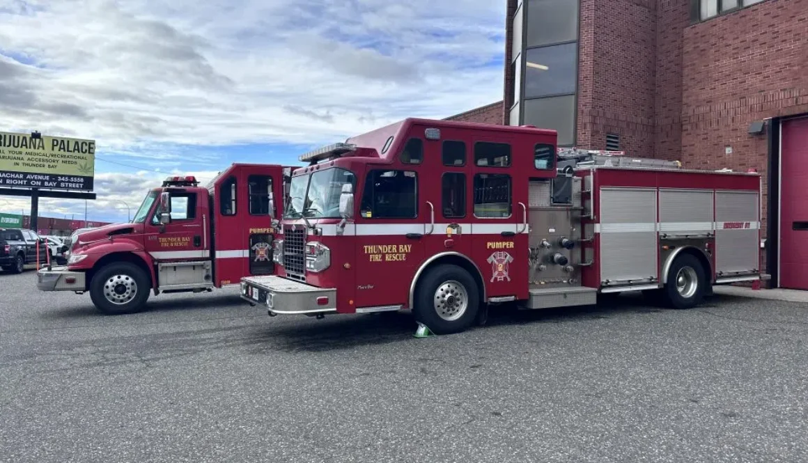 TBFR Thunder Bay Fire Rescue trucks