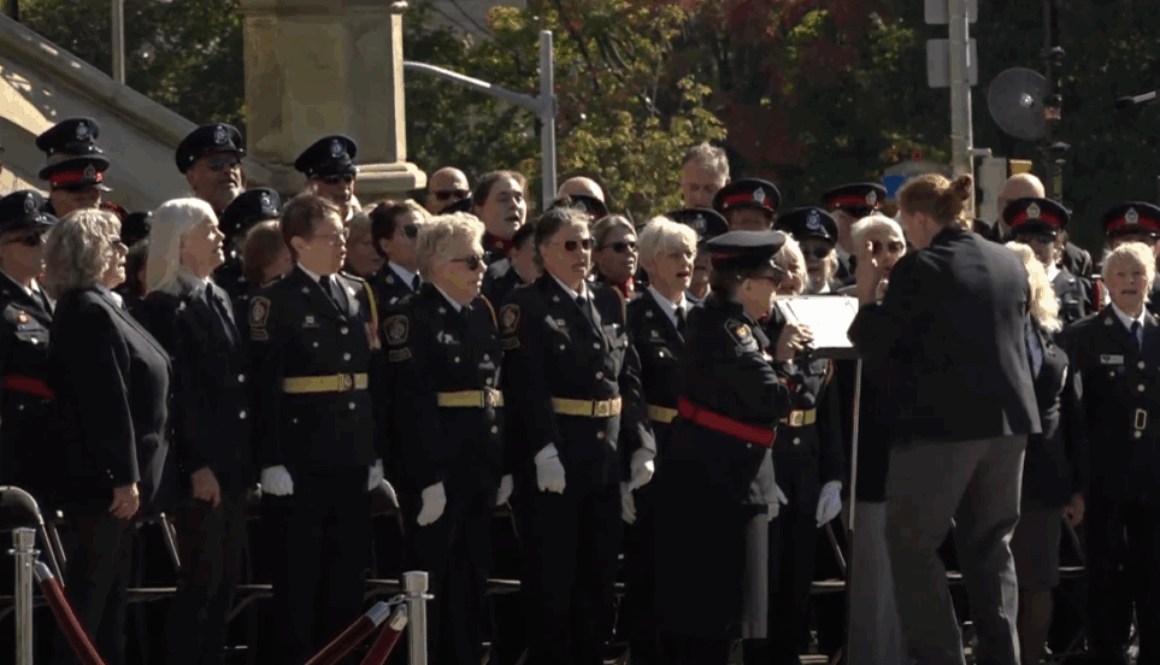 Police memorial choir