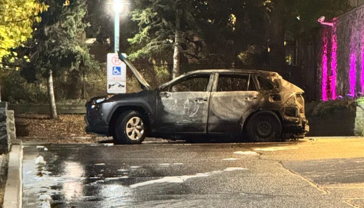 Burned car TBay