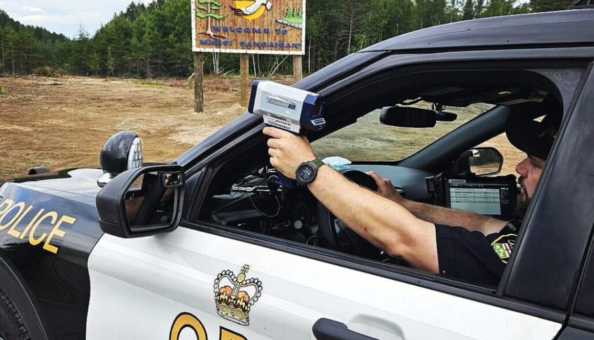 OPP officer on speed patrol Aug 2024
