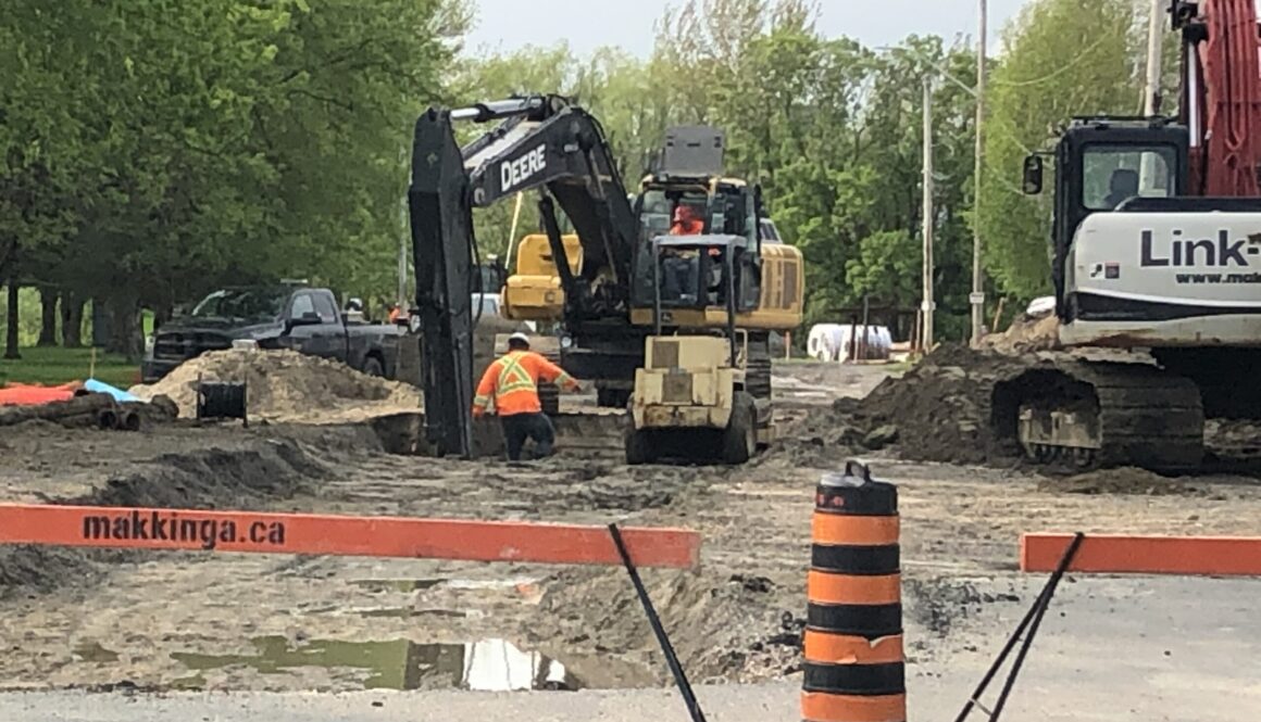 Lillie Avenue Road construction July 2023