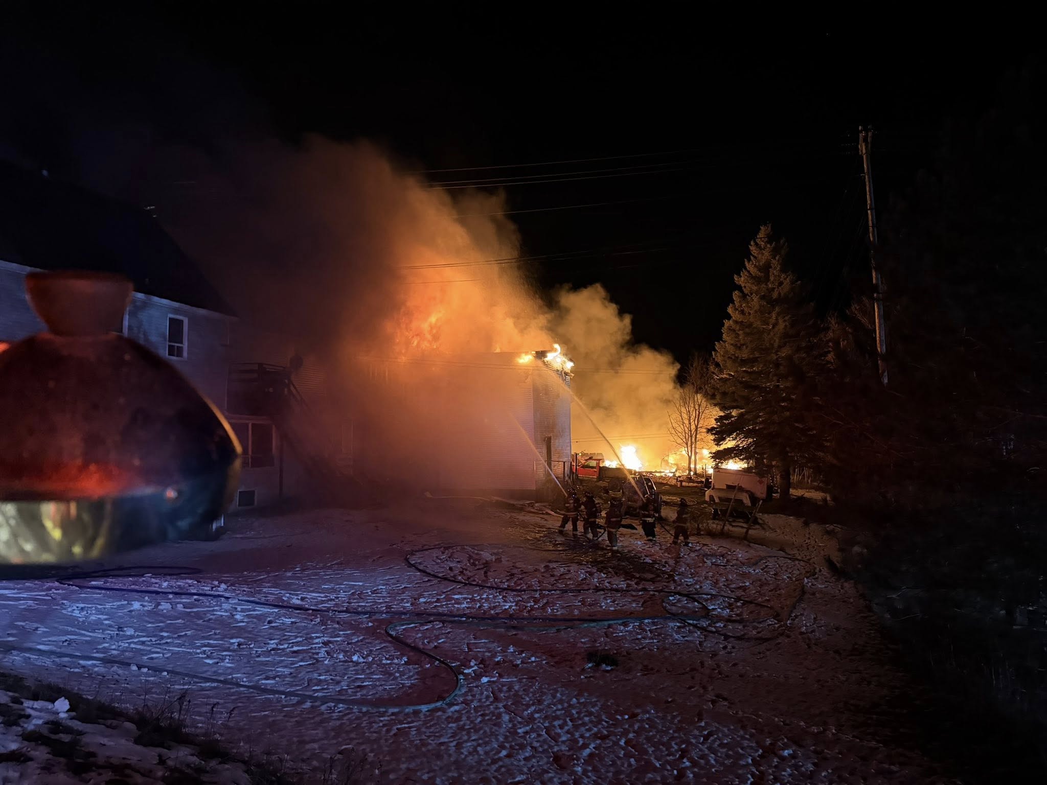 Fire in Norton (December 2025) (Image: courtesy of Mike and Ginny Sherwood)