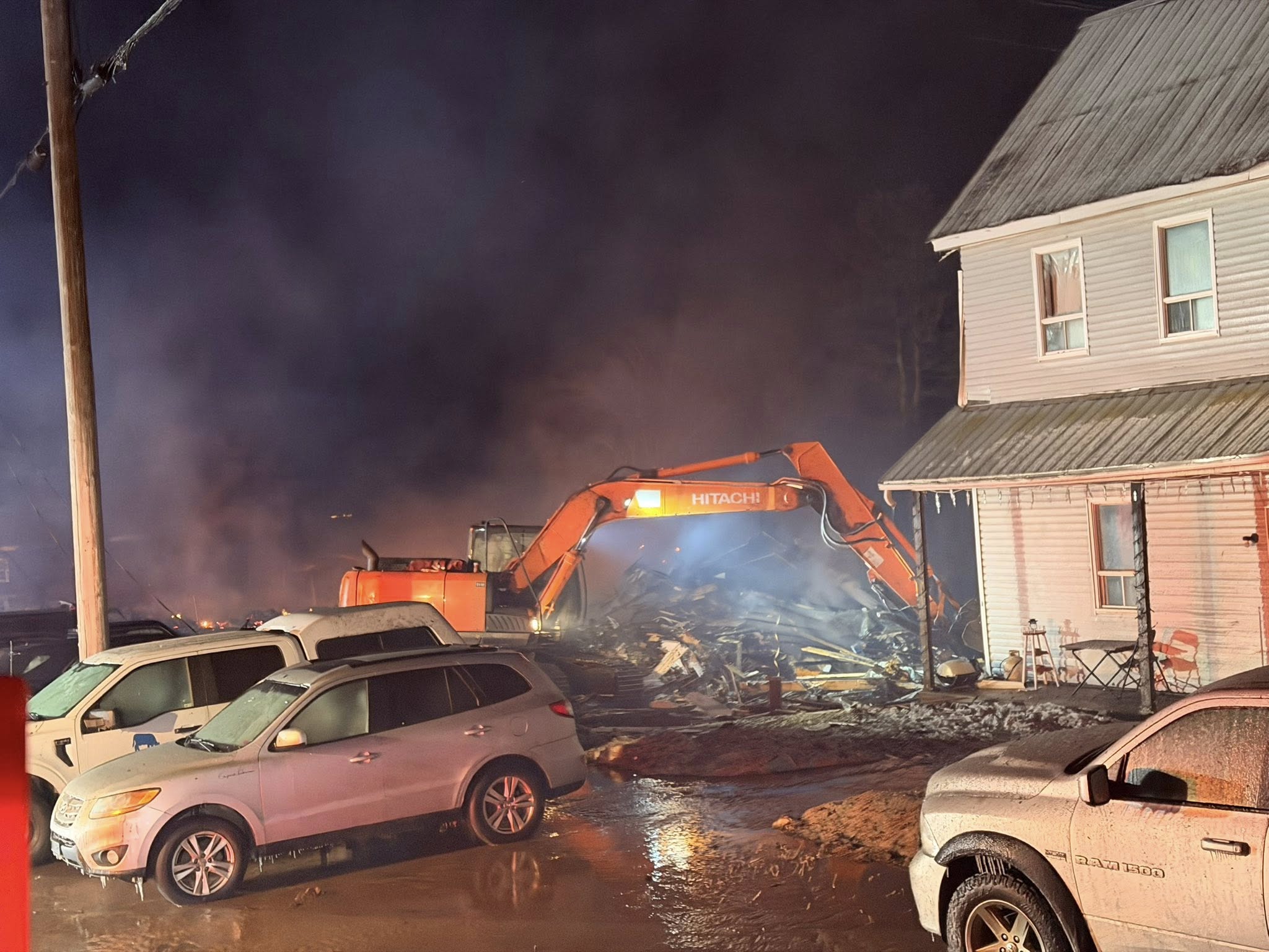 Fire in Norton (December 2025) (Image: courtesy of Mike and Ginny Sherwood)