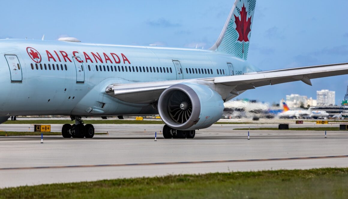 a large airplane on the runway