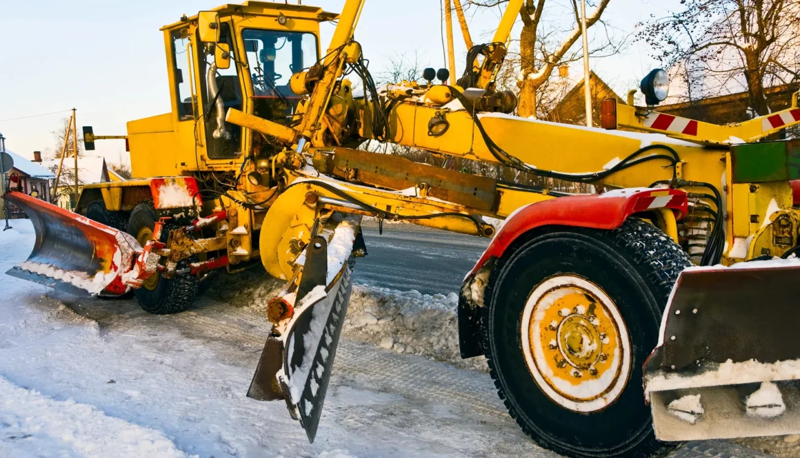 Grader with snowgate staff photo