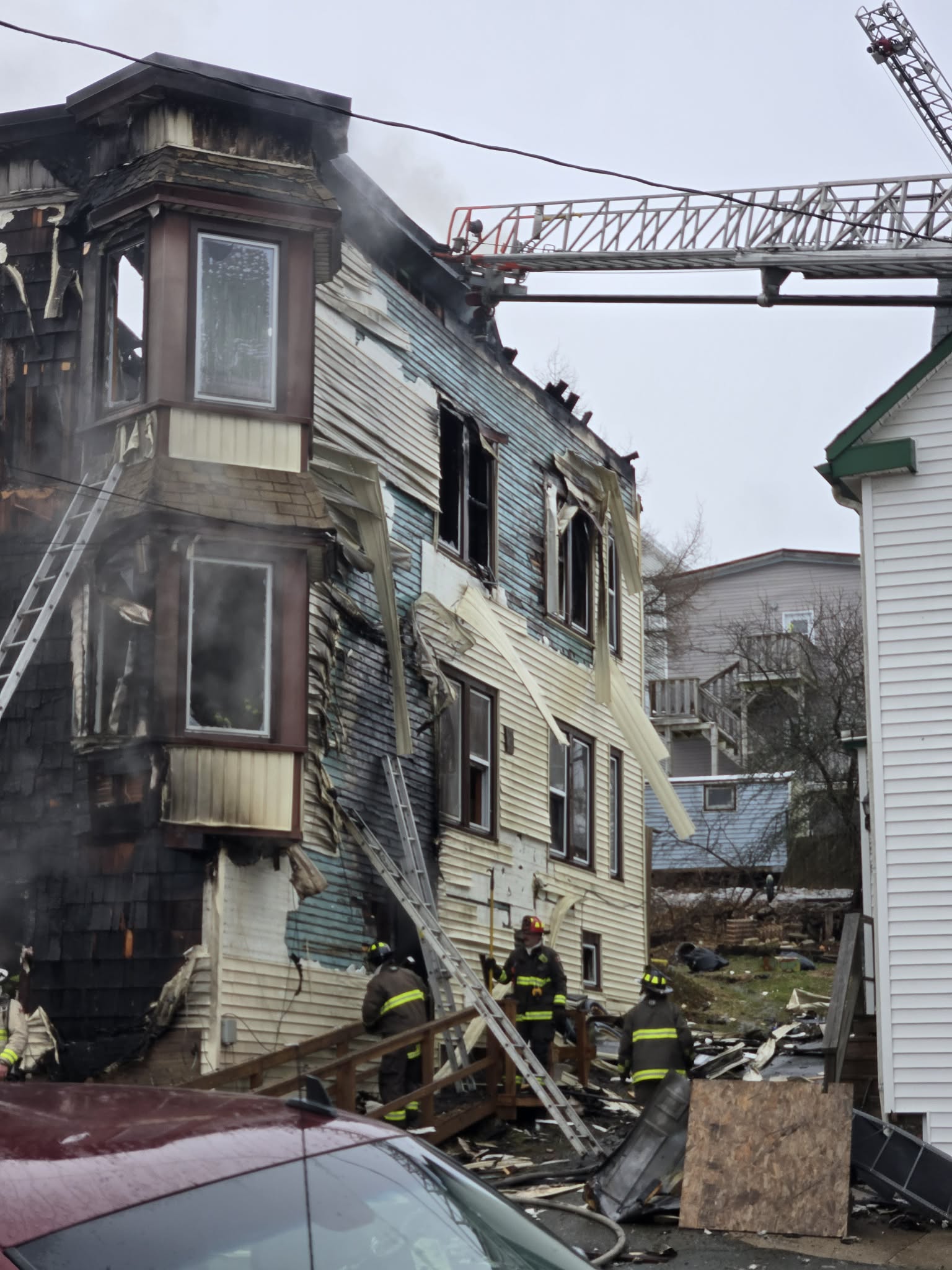 Guilford Street fire Saint John (January 2026) (Image: Brad Humphrey)