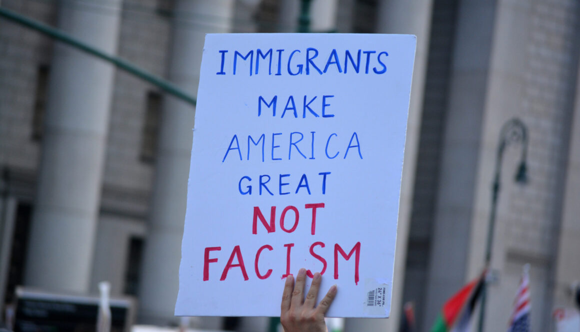 Anti-ICE protest in New York City.