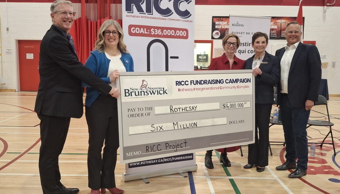 RICC funding novelty cheque