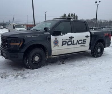 thunder bay police cruiser winter
