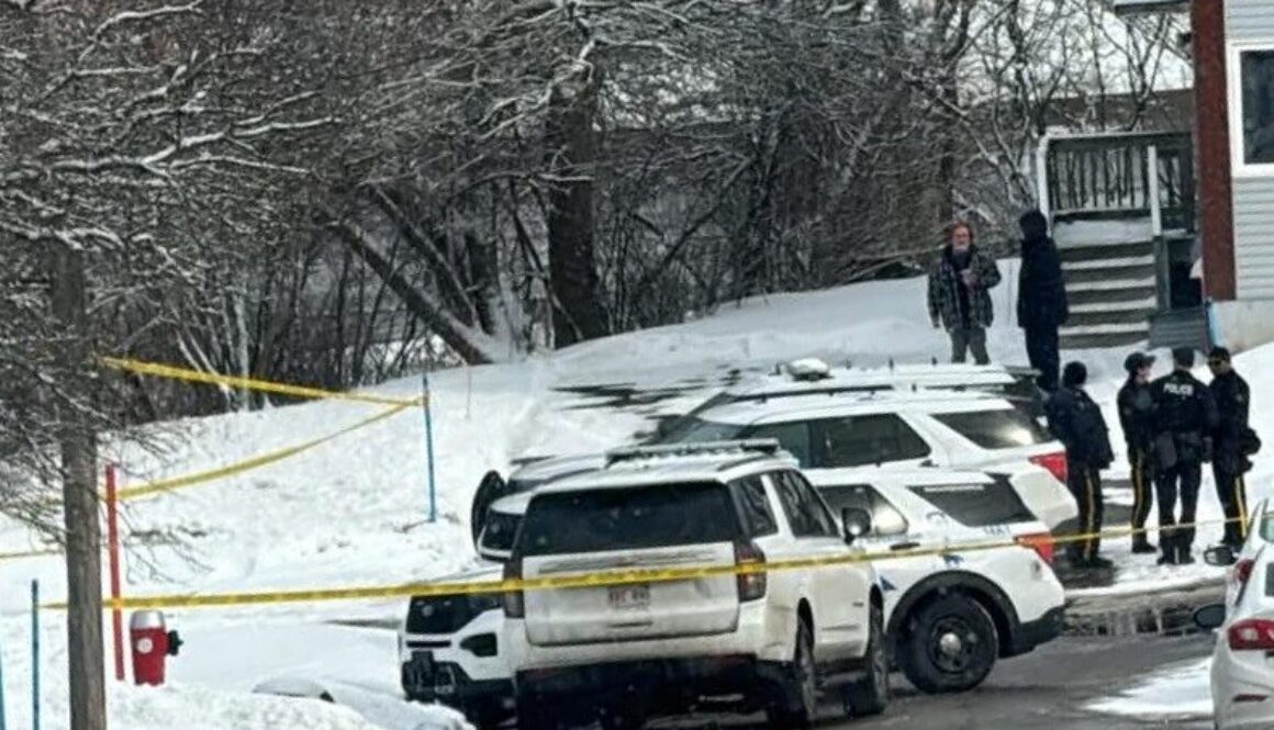 RCMP investigate death on High Street (February 2026) (Image: Wade Perry)
