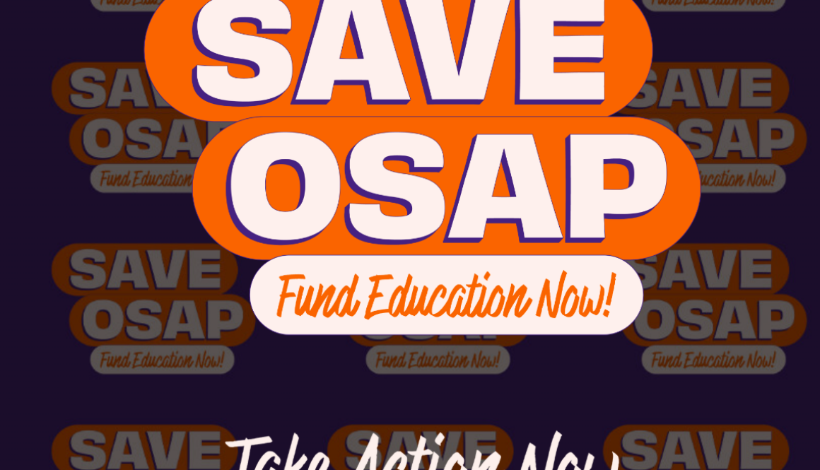 SAVE OSAP screen