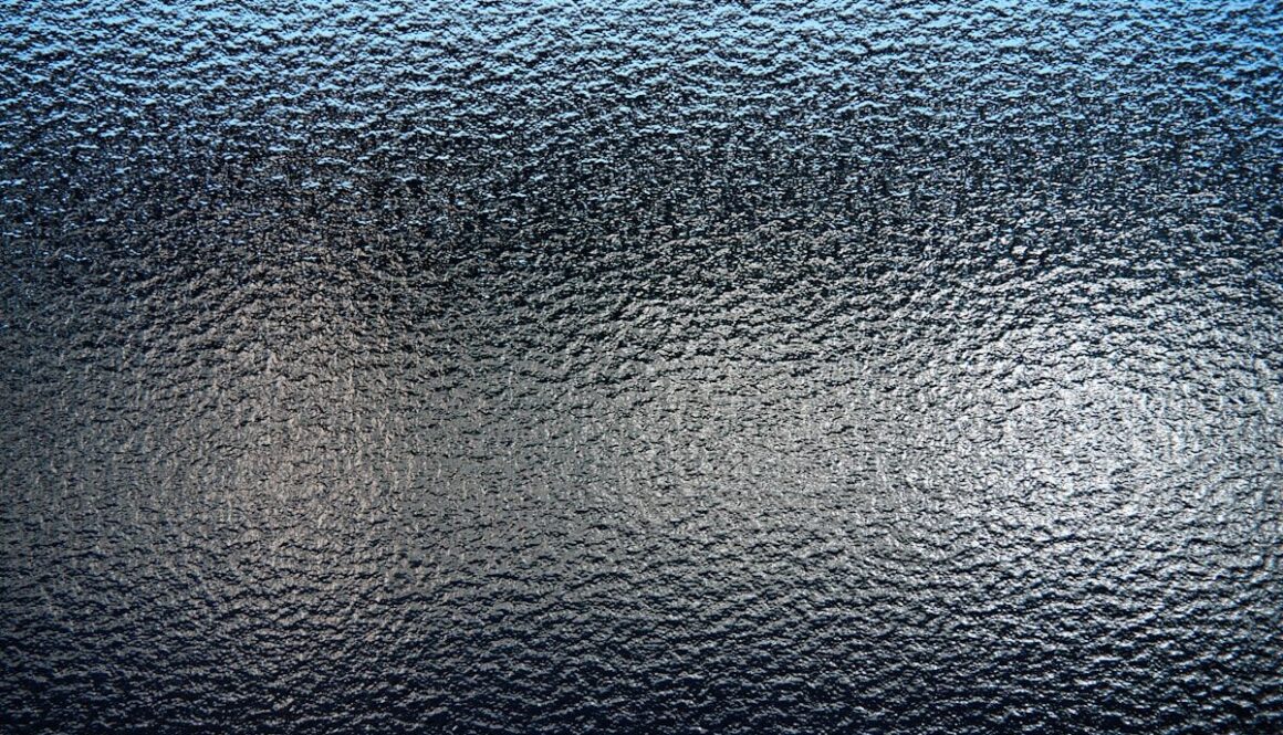 a close up of a frosted glass surface