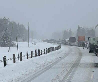 Blocked traffic on highway