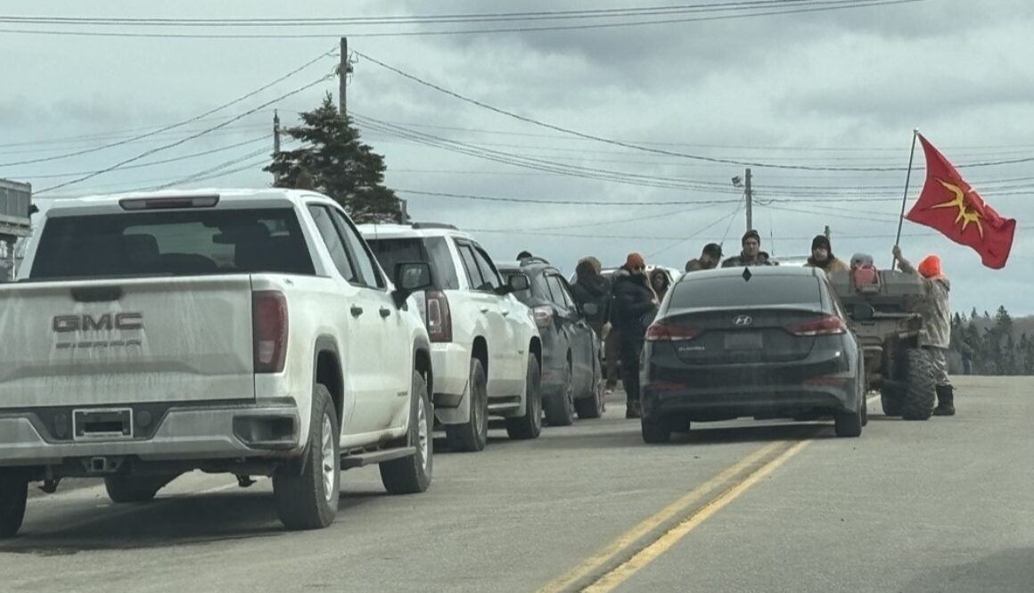 Blocked traffic Hwy 4