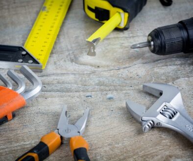 a variety of tools are sitting on a table