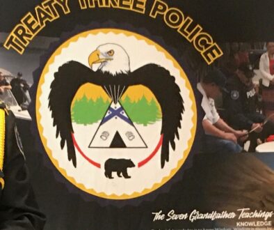 treaty 3 police sign