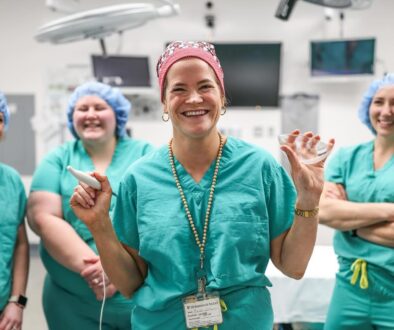 forefront Rachel Knock, Interim Manager, SSRH Perioperative Services. She is also a South Shore Bursary recipient.