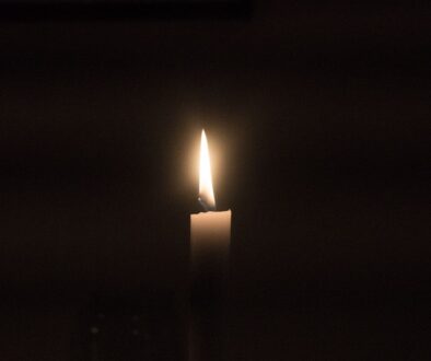 lighted candle