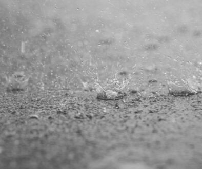 water droplets on gray concrete floor