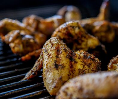 grilled meat on black grill