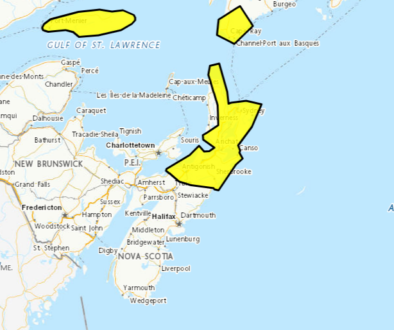 Environment Canada warnings