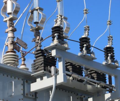 gray transmission tower