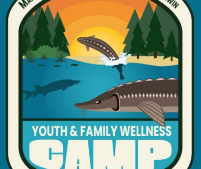 youth and family wellness camp sign